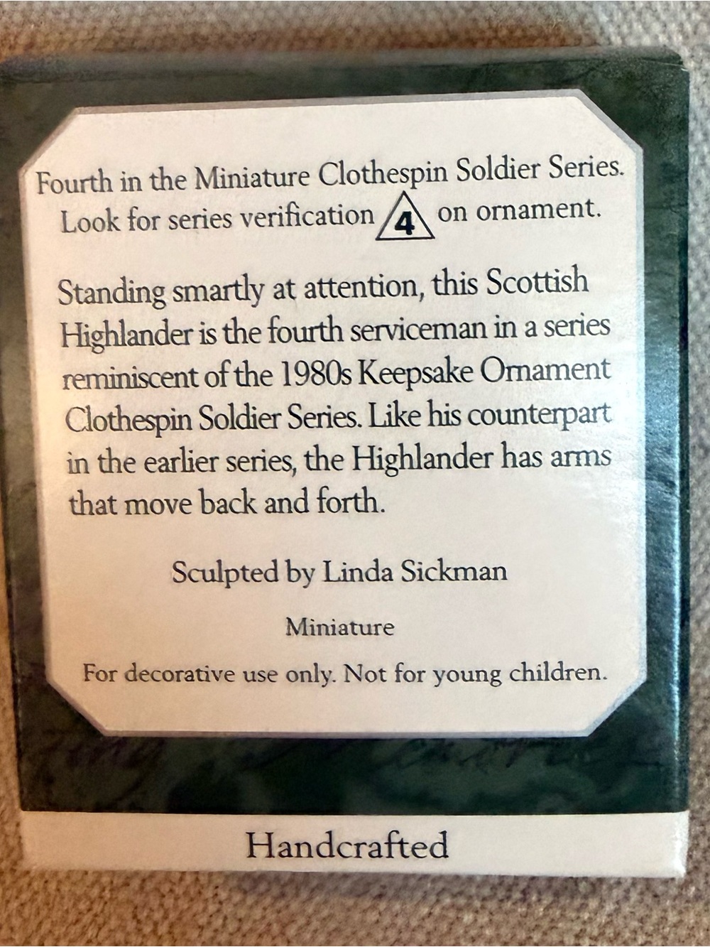 MINIATURE Hallmark Clothespin Soldiers Ornaments - Picture 8 of 10